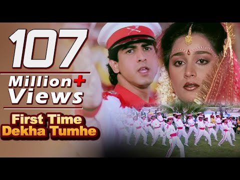 First Time Dekha Tumhe Hum  | 4K Video Songs | Jaan Tere Naam | Kumar Sanu | Ronit Roy