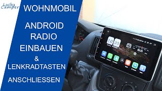 Android 10.1 Zoll Autoradio einbauen und Lenkradfernbedienung anschließen | Lucky Camper