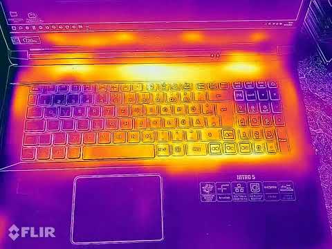 CAT S62 pro meets Acer NITRO 5 Temperatur