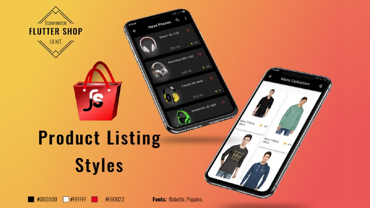Flutter Shop E commerce UI Kit |