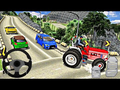 Offroad Towing Chained Tractor Bus 2019 - Chained Tractor Towing Rescue - Android Gameplay