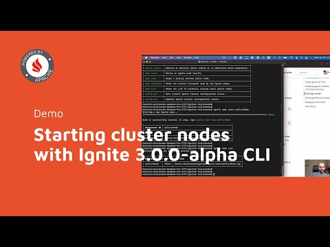 Starting cluster nodes with Ignite 3.0.0-alpha CLI