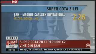 SUPER COTA ZILEI PARIURI1X2: Pariu în cotă 2.26 pe șah!