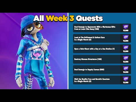 Fortnite All Week 3 Season Quests Guide - Chapter 3 Season 4