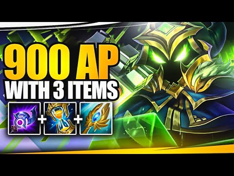 Ridiculous AP levels with only 3 completed items, Veigar the King of Burst | Azzapp Highlights