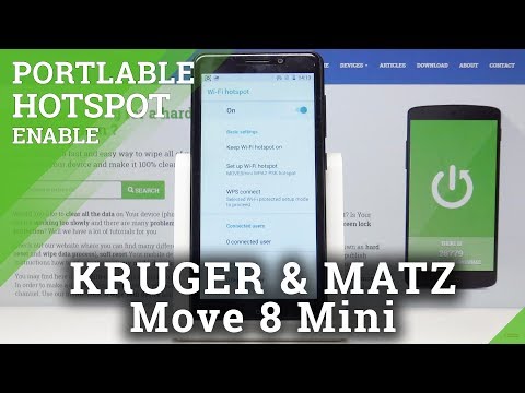 How to Turn On Portable Hotspot in KRUGER & MATZ Move 8 Mini - Share Internet