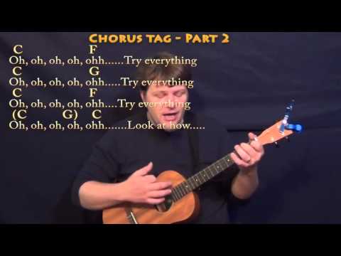 Try Everything (Shakira) Bariuke Cover Lesson in C with Chords/Lyrics