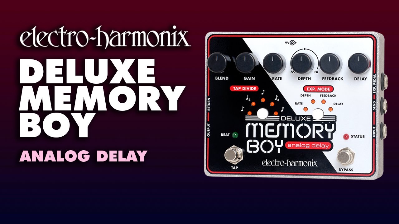 Electro Harmonix Deluxe Memory Boy Delay Pedal w/Tap Tempo