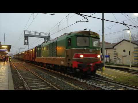 LA PARTENZA DEL D.445 1011 CON TRENO STORICO DA NIZZA MONFERRATO (AT) DOM. 11 - 11 - 2018