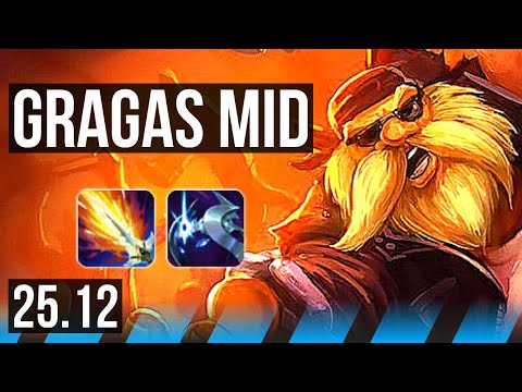 GRAGAS vs AKALI (MID) | Rank 5 Gragas | EUNE Challenger | 25.12