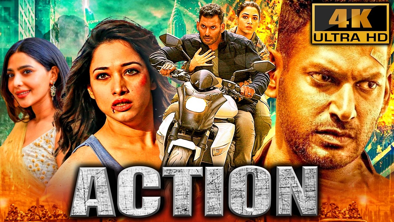 Action (4K ULTRA HD) - Vishal Superhit Action Thriller Hindi Dubbed Movie | Tamannah