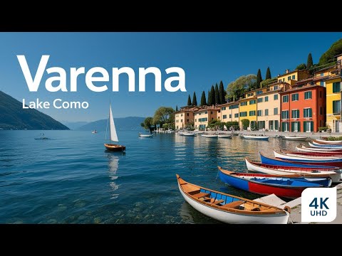 Varenna Italy 4K Walking Tour 🇮🇹 | Lake Como, Villa Monastero & Castello di Vezio