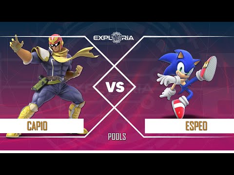 Exploria Smash Episode 12 Pools -  Cap10 (Captain Falcon) vs Espeo (Sonic) SSBU