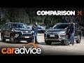 Comparison Toyota Fortuner GXL V Mitsubishi Pajero Sport CarAdvice Drive