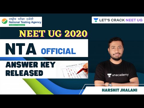 NTA Official Answer Key Released | NEET UG 2020 | Harshit Jhalani