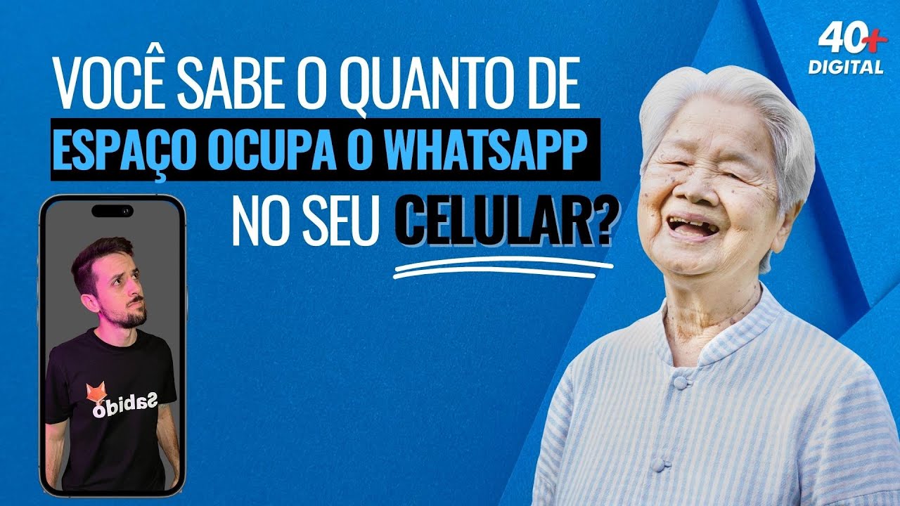 Você sabe o quanto de espaço o WhatsApp ocupa no seu celular?