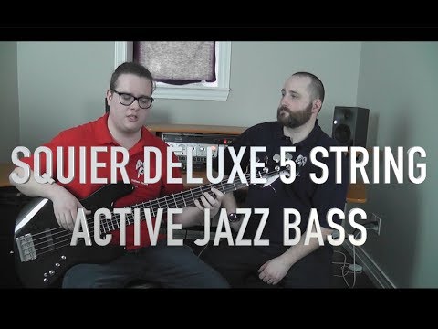 Squier Deluxe 5 String Jazz Bass Active V