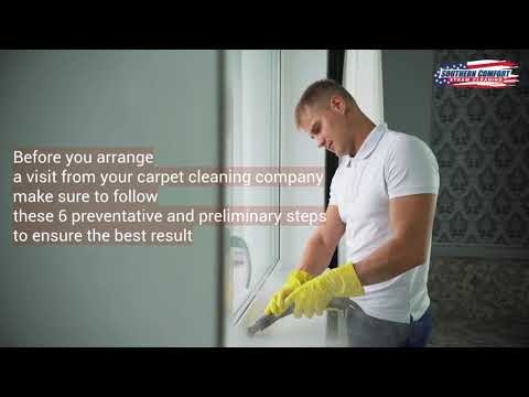 YouTube video about: What to do before the carpet cleaning arrive?