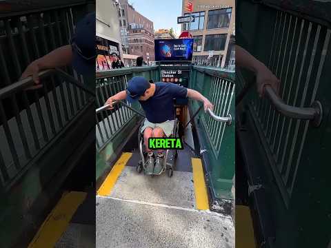 Pria Ini Menemukan Cara Melewati Tangga Dengan Kursi Roda! 🤯