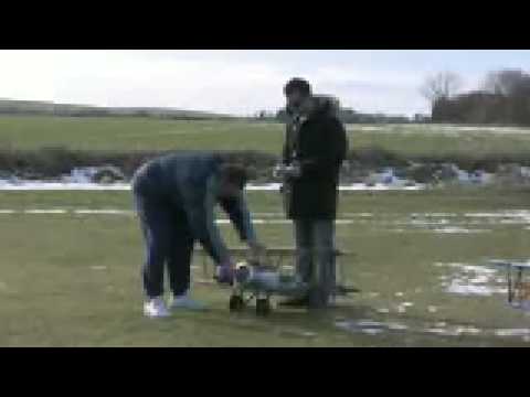 tjd models display team try out their Hanger 9 Fokker D VII'S.