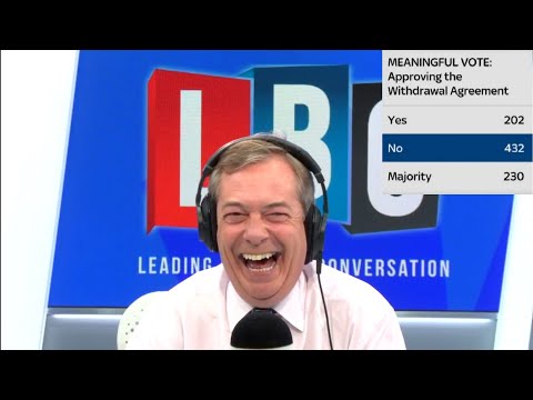 The Nigel Farage Show: Do you want your MP to vote for or against May's Brexit deal? 15th Jan 2019