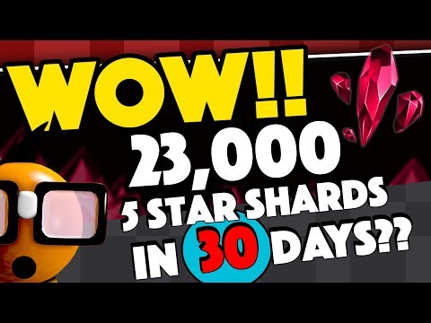 WOW! 23,000 5 Star Shards in 30 days - 2 Five Star Champions per Month