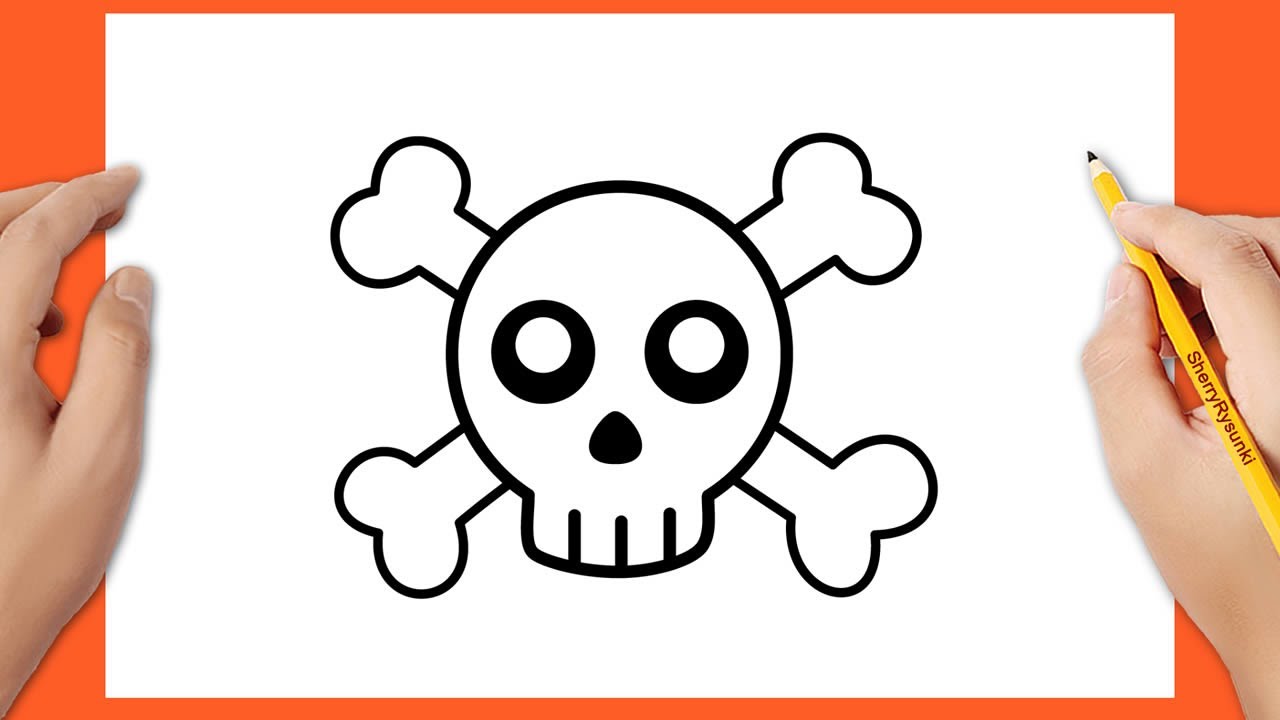 Jak narysować czaszkę | Halloween rysunki