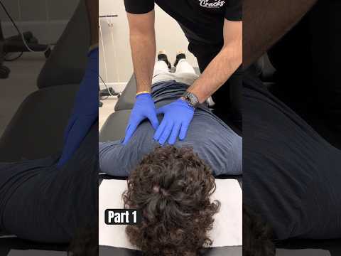 Part 1: His shoulder blade pain has been making life miserable 🤬 #kingofcracks #chiropractor