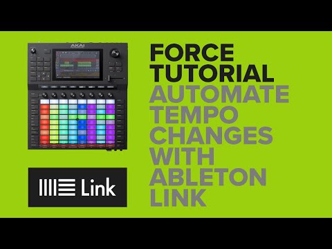 Akai Force Tutorial: Automate Tempo Changes with Ableton Link
