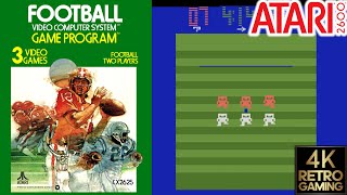 Football Atari 2600 4k Gameplay