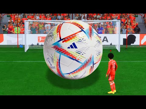 FIFA but with each Goal = Ball gets Bigger
