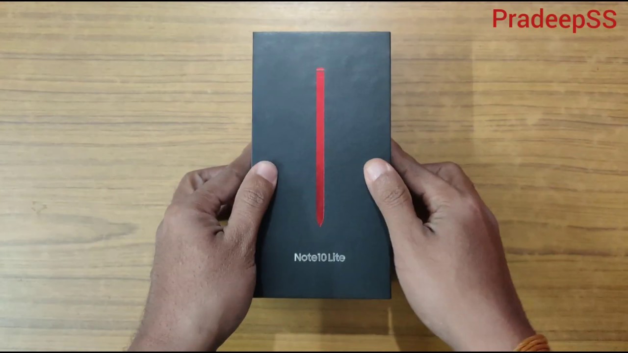 Samsung Galaxy Note10 Lite - Aura Red - Unboxing - (Indian Retail Unit)