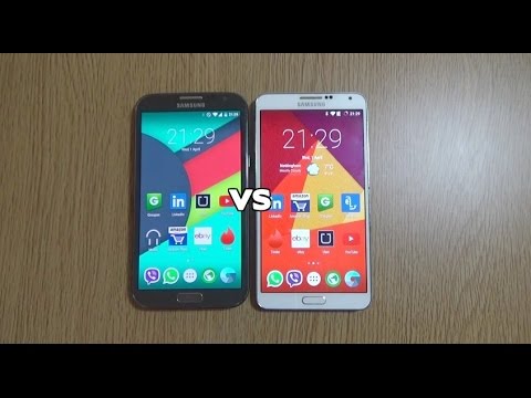 Galaxy Note 2 VS Galaxy Note 3 Android 5.1 Lollipop - Speed Test!