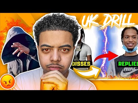 *NO RESPECT😱* American REACTS To UK DRILL: DISSES AND REPLIES (PART 4)