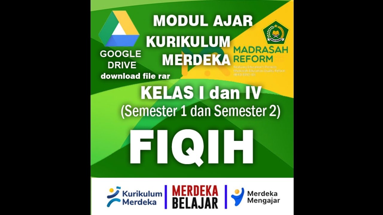MODUL AJAR !! FIQIH - MI - KELAS 1 DAN 4 | SEMESTER 1 DAN 2 | KURMER (REVIEW)