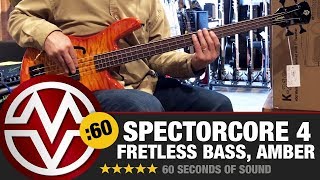 Video thumbnail for SpectorCore 4 Fretless Bass… In 60 Seconds! by Music Villa