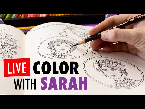 LIVE: COLOR WITH SARAH! (Hanna Karlzon's coloring book)
