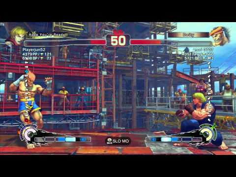 SSF4 AE: Playerjun52 (Ken) vs nori 0707 (Adon) - Ranked Match (720p HD)
