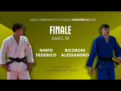 Judo U21 🏆 NINFO vs BICORGNI 🥇 finale 66kgM 2025