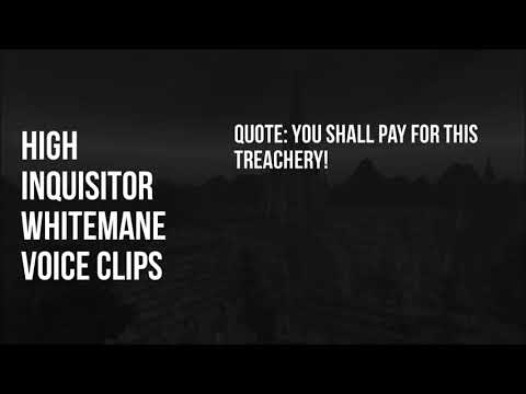 World of Warcraft -High Inquisitor Whitemane - quotes (voice)
