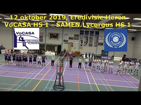2019-10-12 VoCASA HS1 - Samen.Lycurgus HS1 (Eredivisie Heren Volleybal)
