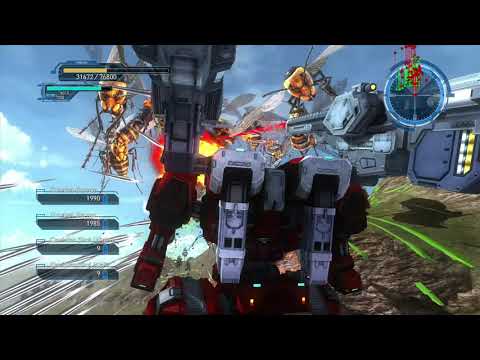EDF Earth Defense Force 5 M 60 Mountain Investigation - Far & Close - Air Raider Inferno