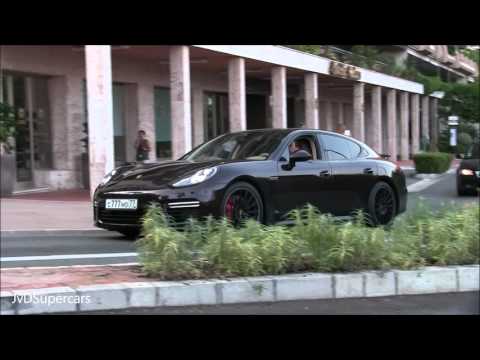 2014 Porsche Panamera GTS w/ Sport Exhaust in Monaco - LOUD Accelerations & Sound!