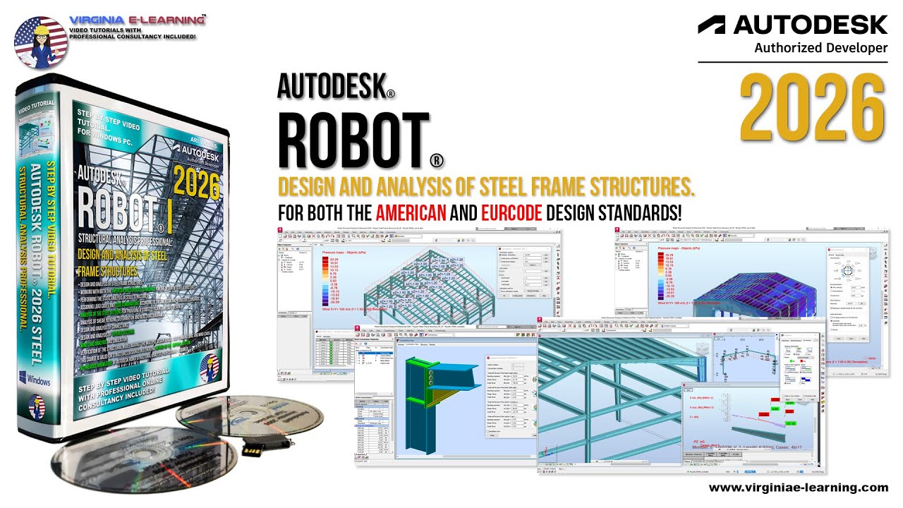 Autodesk Robot Structural Analysis Professional 2026 | Steel | Level I
