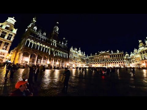 Grand Place Night Walk in Brussels