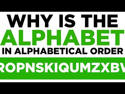 なぜアルファベットはアルファベット順なのか？完全に恣意的な8つのこと (Why is The Alphabet In Alphabetical Order? Eight Completely Arbitrary Things)
