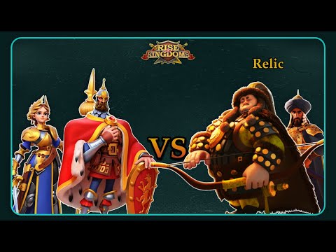 Saladin/Genghis Khan (Relic) VS Nevsky/Joan of Arc - Rise of Kingdoms
