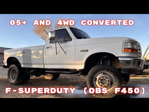 We Did An 05+ Axle Swap and 4WD Conversion on This F-Super Duty (OBS F-450)
