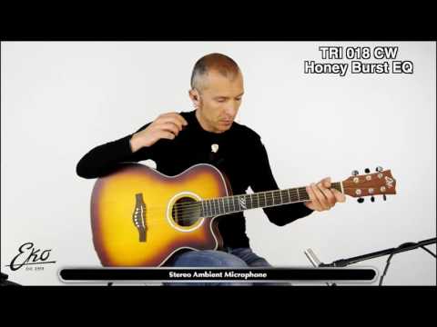 TRI 018 cw honeyburst eq Massimo Varini presenta Eko Guitars