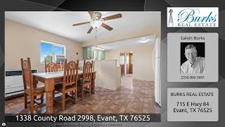 1338 County Road 2998, Evant, TX 76525